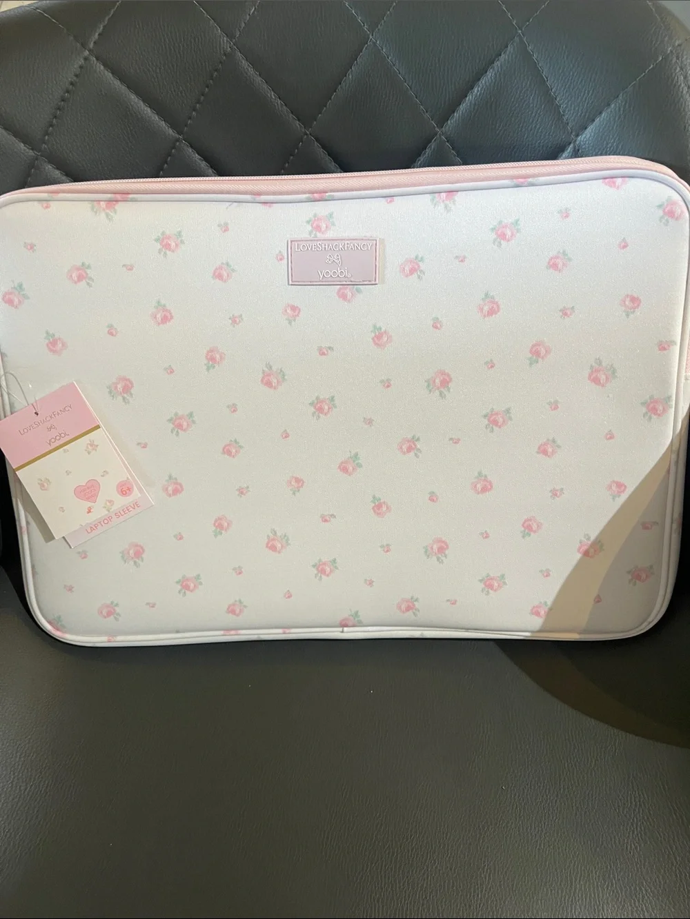 NWT Love Shack Fancy by Target Pink Floral Tablet Sleeve Case